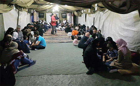 durante el encuentro de los rehenes con sus familiares